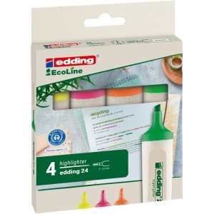 Textmarker Edding, E24, 4 culori/set