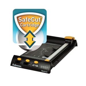 Trimmer Fellowes Neutron A4 cu pat de taiere, suport integrat anti-alunecare - Img 4