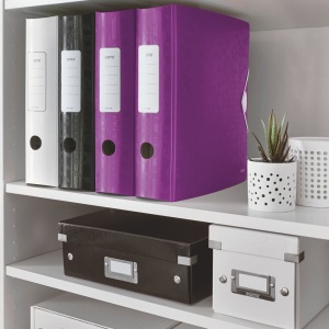 Biblioraft Leitz Active WOW 180°, A4, 75 mm, polyfoam, mov metalizat - Img 2