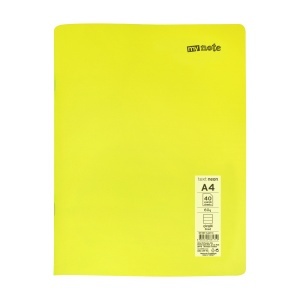 Caiet capsat Mynote, format A4, 40 file offset 60 g/mp, liniatura dictando, coperta PP neon, mix de 8 culori - Img 6