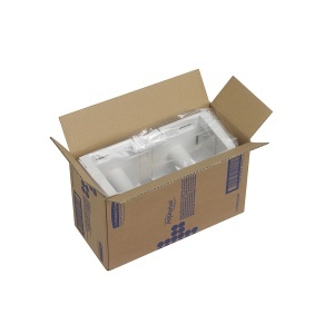 Dispenser Kimberly-Clark Aquarius Twin, pentru hartie igienica small jumbo, culoare alba - Img 4