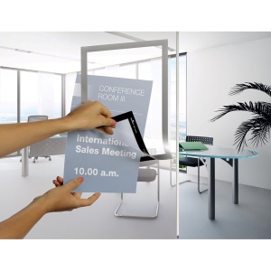 Display magnetic Durable Duraframe, A4, argintiu, 2 bucati/set - Img 4