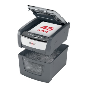 Distrugator documente automat, REXEL OPTIMUM 45X, P4, cross-cut, 45 coli