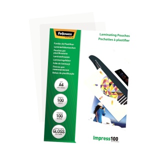 Folie pentru laminare Fellowes, 100 microni, A4, 100 coli/top - Img 5
