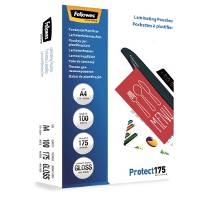 Folie pentru laminare Fellowes, 175 microni, A4, 100 coli/top - Img 4