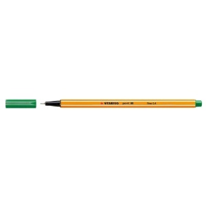 Liner Stabilo Point 88, varf fetru, 0.4 mm, verde