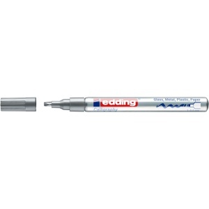 Marker cu vopsea Edding 753, vopsea lucioasa, caligrafie, varf 1-2.5 mm, argintiu