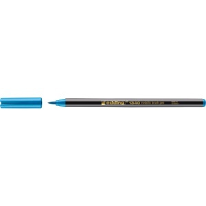 Marker Edding 1340 Metallic, varf flexibil 1-6 mm, cerneala pe baza de apa, albastru metalic