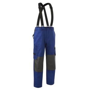 Pantaloni de lucru cu bretele COMMANDER, albastru, marimea L