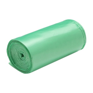 Saci menajeri HDPE, 30 l, verzi, 20 bucati/rola