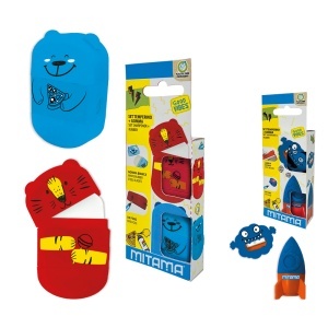 Set ascutitoare si radiera Mitama, design baieti, blister