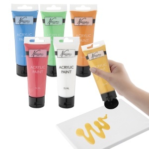 Set culori metalice acrilice Creative Craft, 6 culori, 75 ml - Img 5