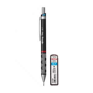 Set Rotring, creion mecanic Tikky III Original, 0.7 mm, diverse culori