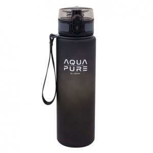 Sticla plastic Astra Aqua Pure, 600 ml, neagra