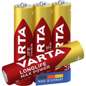 Baterii Varta Longlife Max Power, LR03, AAA, alcaline, 1.5 V, 4 bucati/set - Img 3