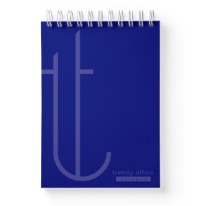 Bloc notes, Trendy, cu spira, A5, 70 file, matematica
