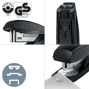 Capsator plastic Leitz Recycle NeXXt Series, 25 coli, 200 capse P3 incluse, partial reciclat, negru - Img 3
