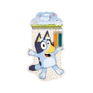 Carte de colorat Bluey Creative Craft, 20 pagini, format modelat