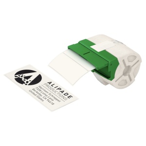 Cartus Leitz Icon, etichete pre-taiate, 36x88mm, 600 etichete, hartie, adeziv permanent - Img 2