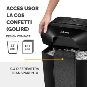 Distrugator documente Fellowes, Powershred LX50 9 coli - Img 6