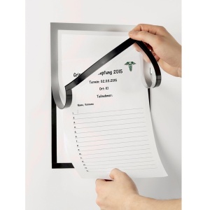 Duraframe magnetic Note, format A4, culoare gri, 1 bucata/set - Img 5