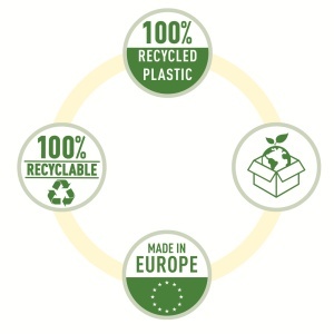 Folie de protectie Esselte Recycled, PP, 70 microni, A4 , 100 bucati/set - Img 6