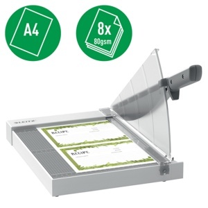 Ghilotina Leitz Home Precision, A4, 8 coli, gri - Img 2