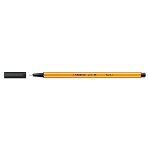 Liner Stabilo Point 88, varf fetru, 0.4 mm, negru