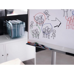 Marker Edding 380 pentru flipchart, varf rotund, 1.5-3 mm, albastru - Img 2