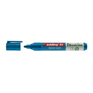 Marker flipchart Edding, Ecoline 1.5-3 mm, albastru