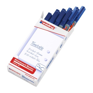 Marker pentru tabla Edding 361, corp plastic, varf 1 mm, albastru - Img 4