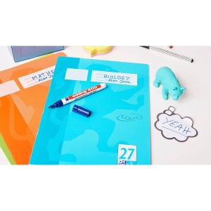 Marker permanent Edding 400, varf rotund 1mm, galben