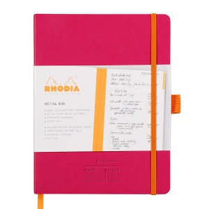 Meeting Book A5+ Rhodiarama, 80 file, rose - Img 2