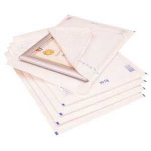 Plic cu protectie, 270 x 360 mm (interior), alb, banda silicon, 90 g/mp, 100 bucati/cutie - Img 3