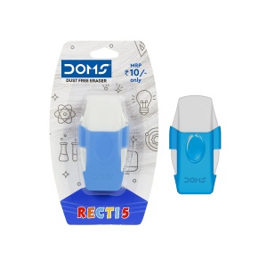 Radiera DOMS Recti 5, in suport plastic, blister, 1 bucata