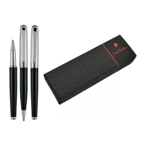 Set Pierre Cardin DIDIER, pix si roller, negru/argintiu, metal