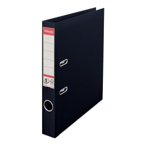 Biblioraft Esselte No.1 Power, PP/PP, A4, 50 mm, VIVIDA negru