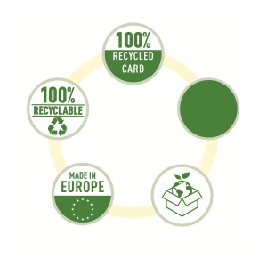 Biblioraft Esselte No.1 Power Recycled, carton, 100% reciclat, reciclabil, certificare FSC, A4, 75 mm, alb - Img 4