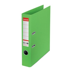 Biblioraft Esselte No.1 Power Recycled, carton, 100% reciclat, reciclabil, certificare FSC, A4, 50 mm, verde - Img 2