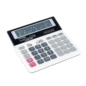Calculator de birou Donau Tech, 155 x 152 x 28 mm, 12 digiti, alb - Img 2