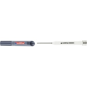 Creion pentru constructii edding 8880, corp aluminiu, varf subtire, grafit