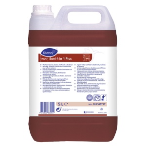 Detergent detartrant si igienizant pentru spatii sanitare TASKI Sani 4 in 1 Plus, 5 l