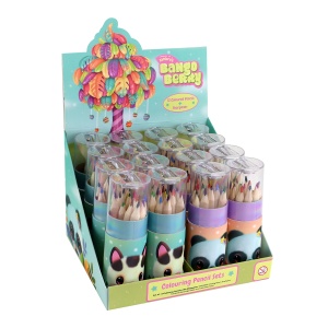Display 16 seturi a 12 culori capac cu ascutitoare Bangoberry