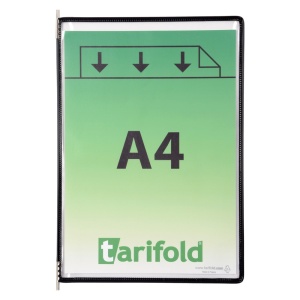 Display Tarifold, A4, 10 bucati/set, negru - Img 4