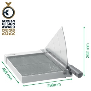 Ghilotina Leitz Home Office Precision, A4, 10 coli, indicator laser inclus, gri - Img 4