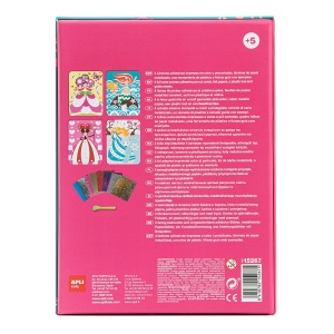 Joc creativ cu atocolante metalizate, APLI, tema Printese - Img 3