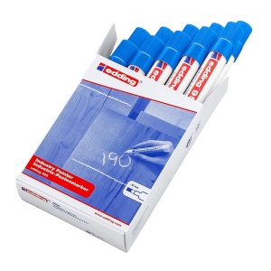 Marker permanent Edding 950, varf tip ceara, 10 mm, albastru - Img 4