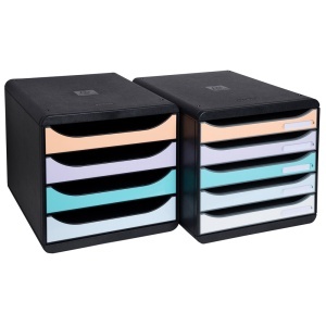 Organizator Exacompta Aquarel, 4 sertare, A4, 347x278x267 mm - Img 4