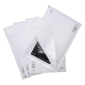 Plic cu protectie, 220 x 340 mm (inteior), alb, banda silicon, 90 g/mp, 100 bucati/set - Img 2