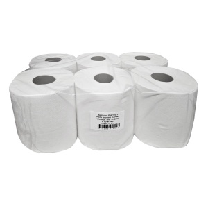 Rola prosop celuloza alba, 2 straturi, 23 x 21 cm, 600 portii, 150 m, 6 role/bax
